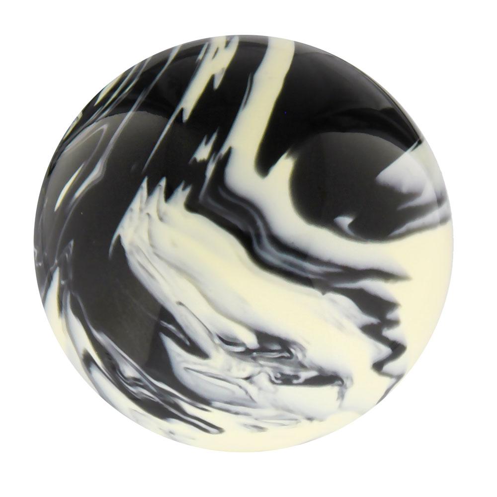 Black & White Cream Swirl Round Knob Cane w/ Custom Wood Shaft & Collar Ball Clock Handle Walking Canes - Tophatter Daily Deals