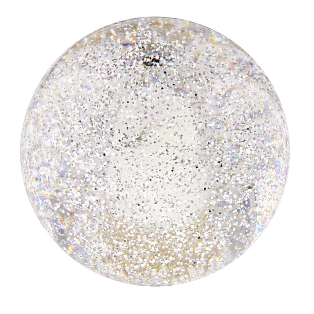 Sparkling Clear Round Knob Cane w/ Custom Color Ash Shaft & Collar Ball Clock Handle Walking Canes - Tophatter Daily Deals