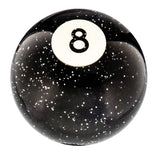 8 Ball Black Sparkle Round Knob Cane w/ Custom Wood Shaft & Collar Billiard Walking Sticks - Tophatter Daily Deals