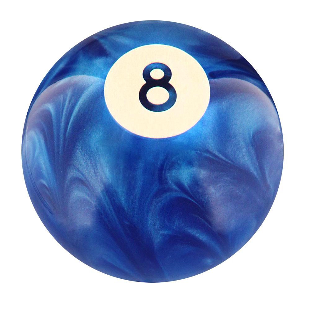 8 Ball Blue Pearl Round Knob Cane w/ Custom Color Ash Shaft & Collar Billiard Walking Sticks - Tophatter Daily Deals