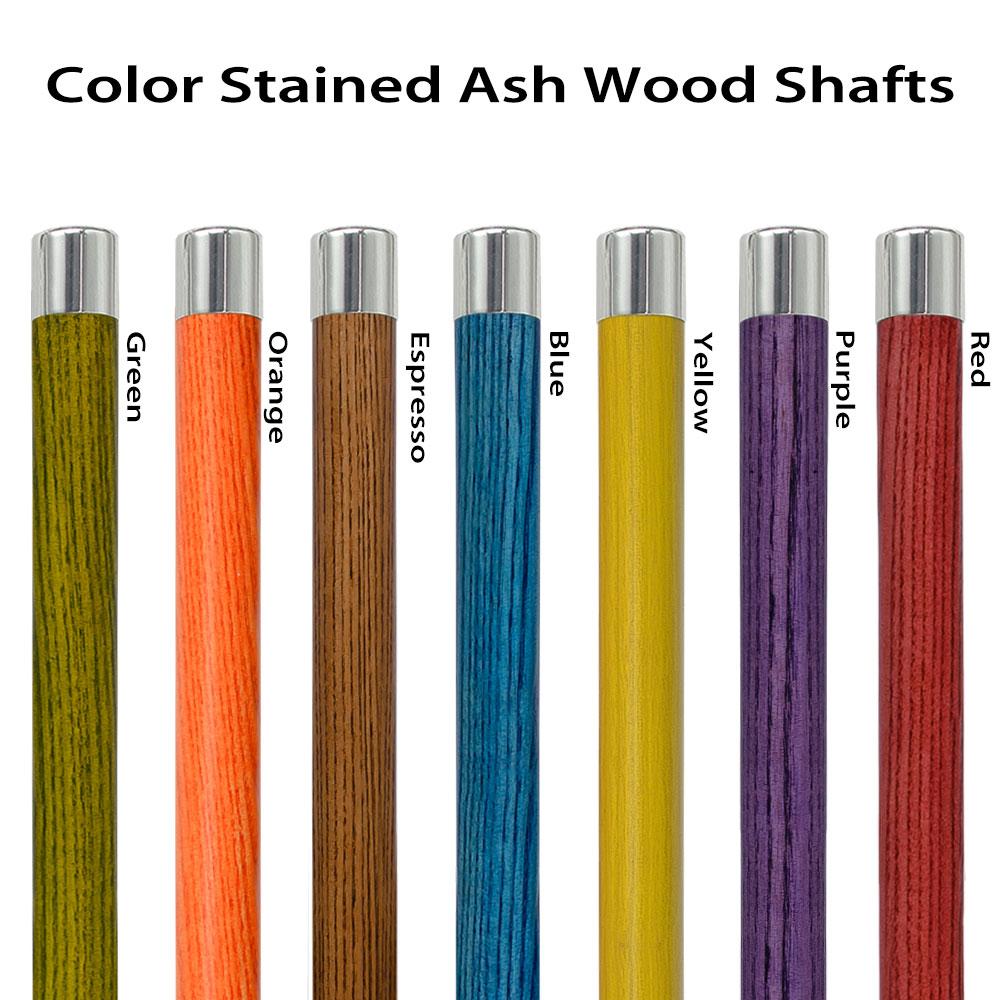 8 Ball Blue Pearl Round Knob Cane w/ Custom Color Ash Shaft & Collar Billiard Walking Sticks - Tophatter Daily Deals