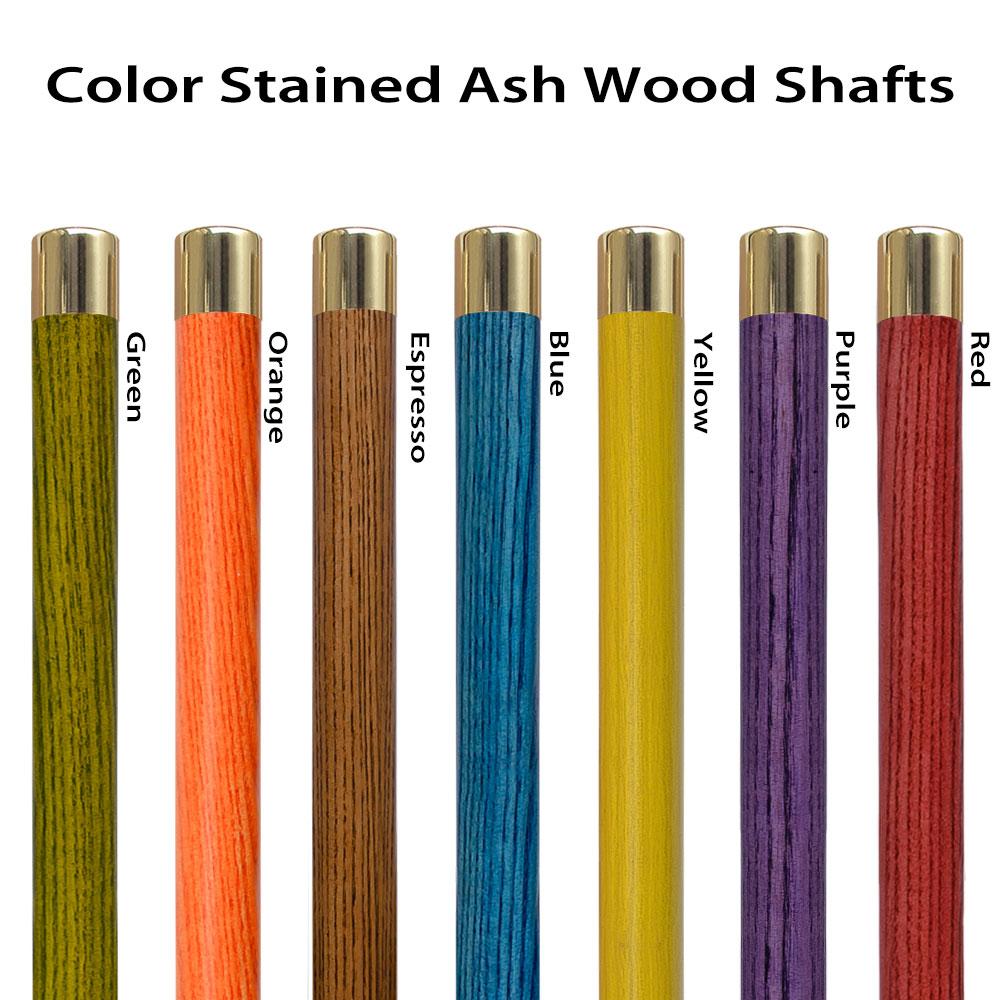8 Ball Blue Pearl Round Knob Cane w/ Custom Color Ash Shaft & Collar Billiard Walking Sticks - Tophatter Daily Deals