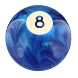 8 Ball Blue Pearl Round Knob Cane w/ Custom Wood Shaft & Collar Billiard Walking Sticks - Tophatter Daily Deals