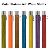 8 Ball White Pearl Round Knob Cane w/ Custom Color Ash Shaft & Collar Billiard Walking Sticks - Tophatter Daily Deals