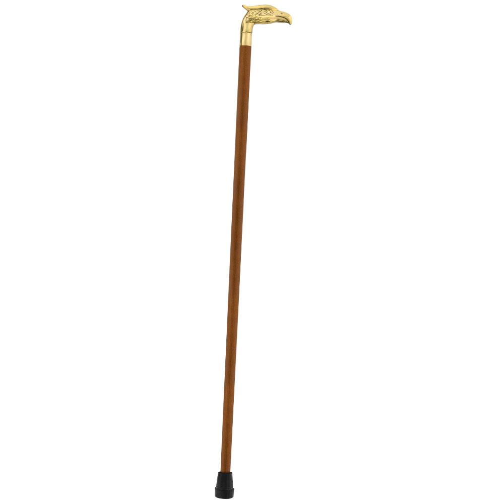 Brass Eagle Handle Walking Cane w/ Custom Shaft and Collar Bird Walking Canes - Tophatter Daily Deals