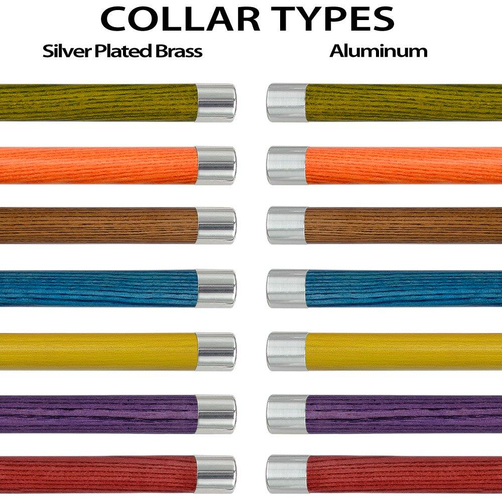 Derby Premium Chrome Brass Cane: Stained Custom Color Shaft Bird Walking Canes - Tophatter Daily Deals