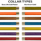 Premium Brass Derby Handle Cane: Stained Custom Color Shaft Brass Walking Canes - Tophatter Daily Deals