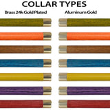 Premium Brass Knob Handle Cane: Stained Custom Color Shaft Brass Walking Canes - Tophatter Daily Deals