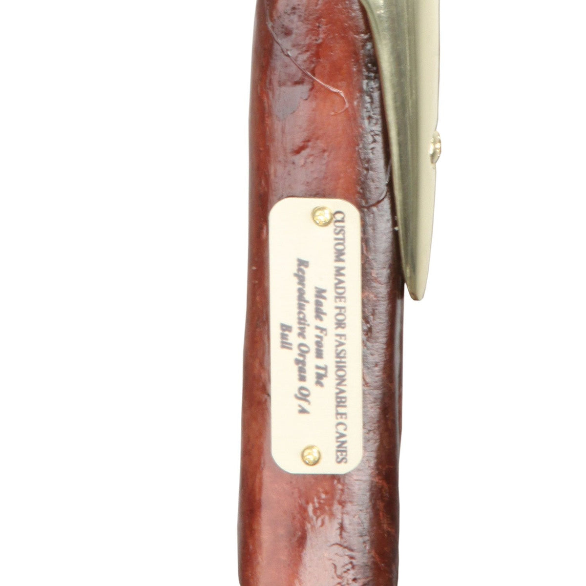 Bull Penis Brass Hame Handle Walking Stick Bull Organ Penis Walking Cane - Tophatter Daily Deals