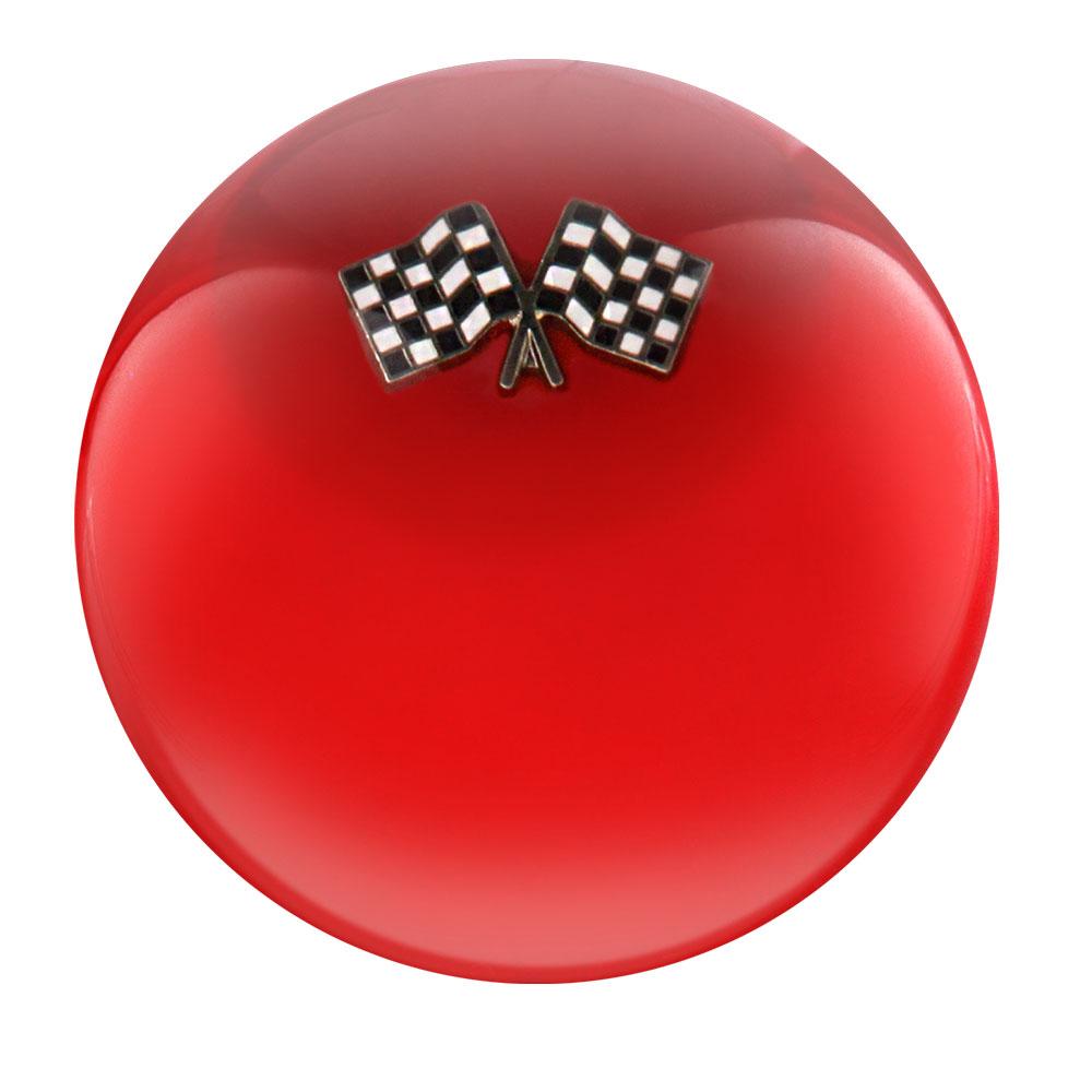 Checkered Racing Flags Red Round Knob Cane w/ Custom Wood Shaft & Collar Car Themed Canes - Tophatter Daily Deals