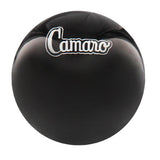 Licensed Camaro Emblem Black Round Knob Cane w/ Custom Color Ash Shaft & Collar Car Themed Canes - Tophatter Daily Deals