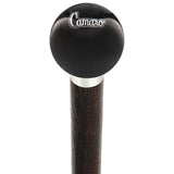Licensed Camaro Emblem Black Round Knob Cane w/ Custom Wood Shaft & Collar Car Themed Canes - Tophatter Daily Deals