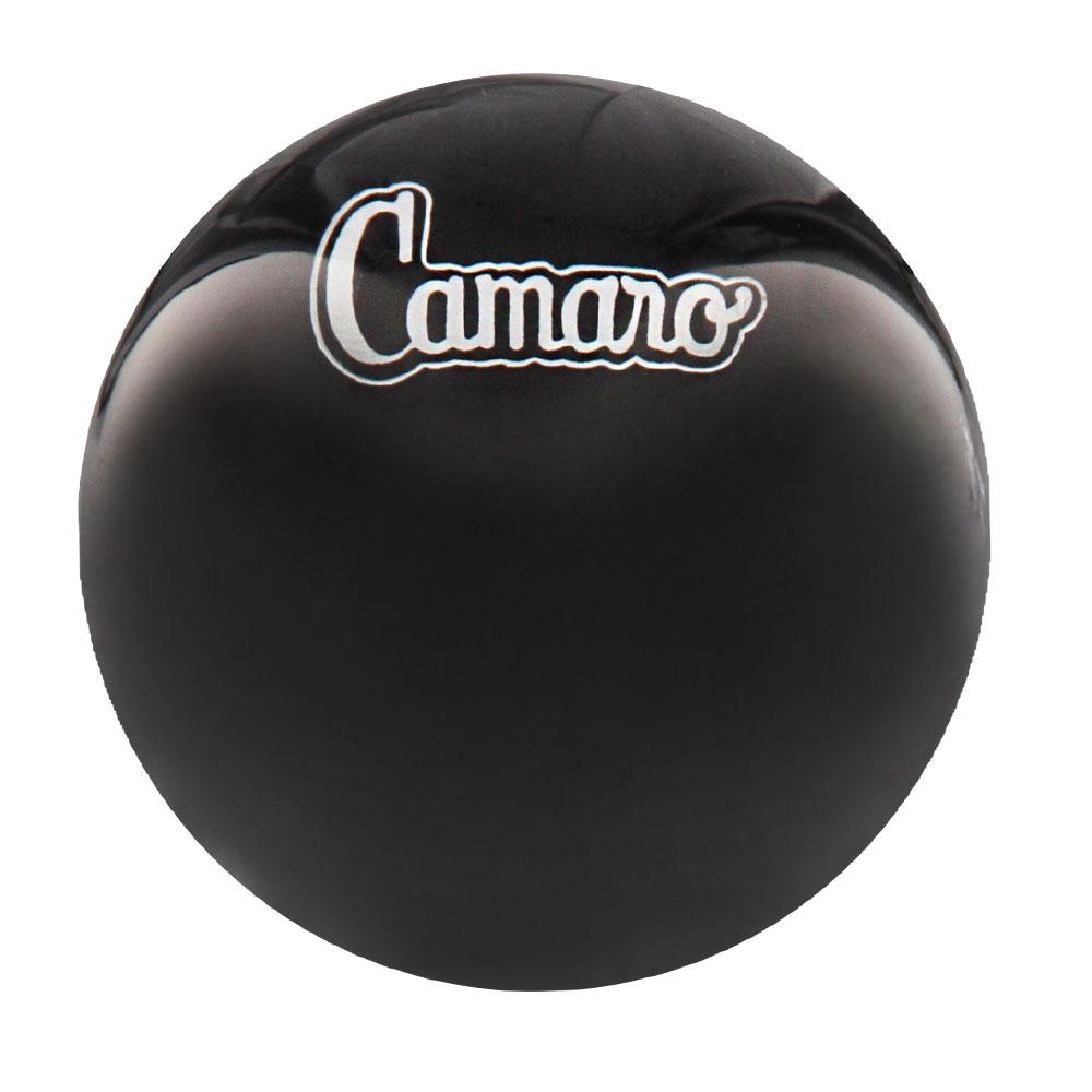 Licensed Camaro Emblem Black Round Knob Cane w/ Custom Wood Shaft & Collar Car Themed Canes - Tophatter Daily Deals