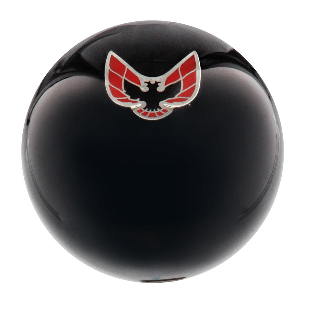Licensed Firebird Emblem Black Round Knob Cane w/ Custom Color Ash Shaft & Collar Car Themed Canes - Tophatter Daily Deals