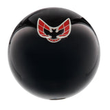 Licensed Firebird Emblem Black Round Knob Cane w/ Custom Wood Shaft & Collar Car Themed Canes - Tophatter Daily Deals