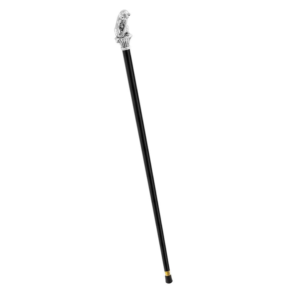 Italian Luxury: Cat with Yarn Stick, Crafted in 925r Silver Cat Walking Canes - Tophatter Daily Deals