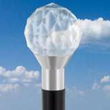 Crystal-Like Lucite Ball Handle Cane - Sophisticated Design Clear Lucite Walking Canes - Tophatter Daily Deals
