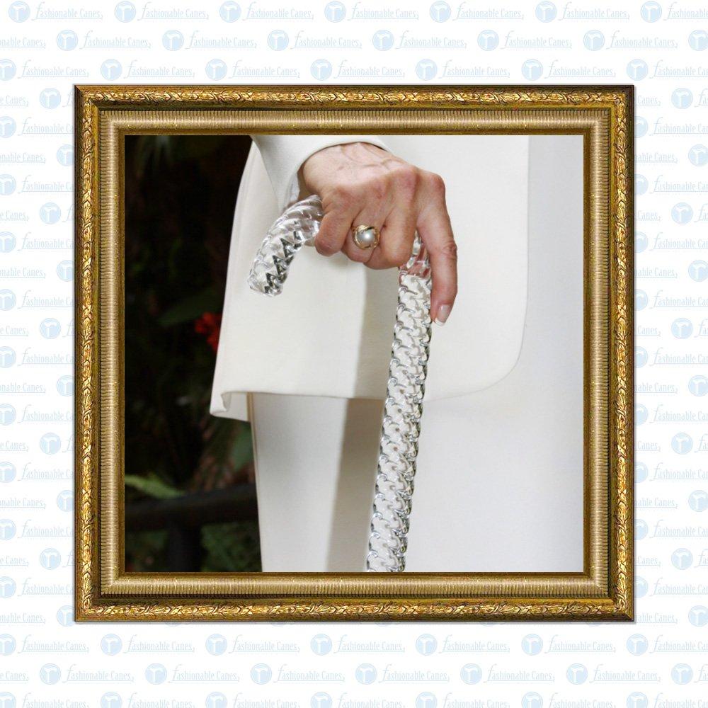 Crystal Ridges Clear Lucite Shaft J Tourist Walking Cane Clear Lucite Walking Canes - Tophatter Daily Deals
