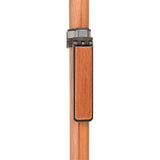Auto Flip-Up Rosewood Wood Cane Holder: Easy Store-Away Design Clip Table Holder - Tophatter Daily Deals