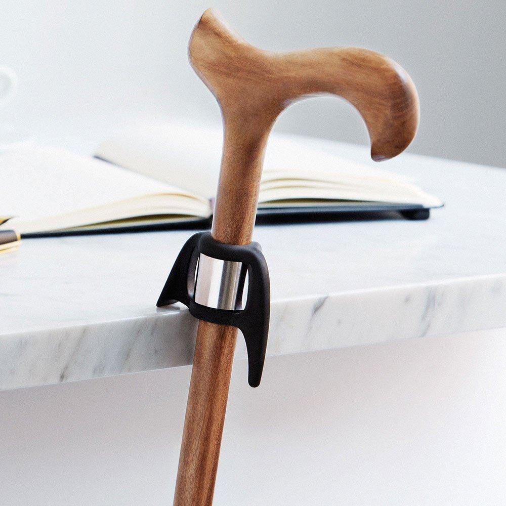 Ultimate Cane Clip Holder - Fits Flat & Curved Surfaces Clip Table Holder - Tophatter Daily Deals