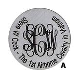 Custom Engrave Your Cane: Stainless Steel Circle Tag Walking Cane Engraving - Tophatter Daily Deals