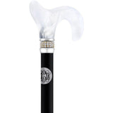 Custom Engrave Your Cane: Stainless Steel Circle Tag Walking Cane Engraving - Tophatter Daily Deals