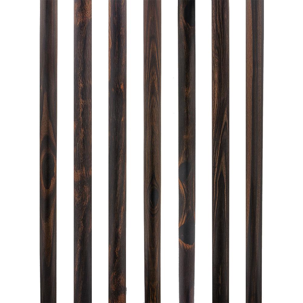 Luxury Derby Cane: Radiant Genuine Ebony Wood, Pewter Gold Collar Derby Classic Walking Canes - Tophatter Daily Deals