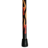 Dr. House's Exact Replica: Flame Tourist Cane - Black Beechwood Dr Gregory House Walking Canes - Tophatter Daily Deals