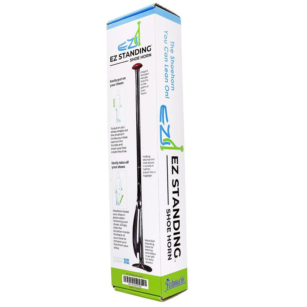 Folding EZ-Standing Shoehorn: Self-Standing, Ideal for Closet Shoe Horns - Tophatter Daily Deals