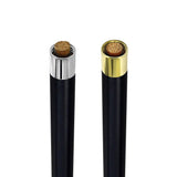 Snake Premium Chrome Brass Flask Cane: Wood Shaft Hidden Flask Flask Canes - Tophatter Daily Deals