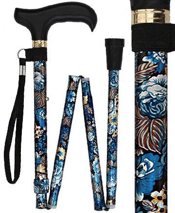 Evening Splendor: Designer Pattern Adjustable Folding Cane Folding Canes - Tophatter Daily Deals
