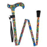 Mosaic Stained: Designer Pattern Folding Adjustable Cane Folding Canes - Tophatter Daily Deals