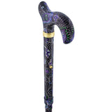 Designer Folding Cane: Purple Majesty, Retractable Ice Tip Folding Canes - Tophatter Daily Deals