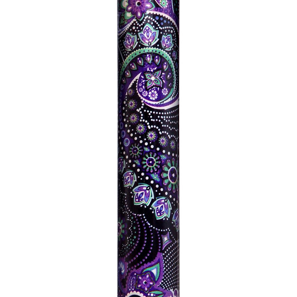 Purple Majesty: Designer Adjustable Folding Cane w/ Patterned Handle Folding Canes - Tophatter Daily Deals