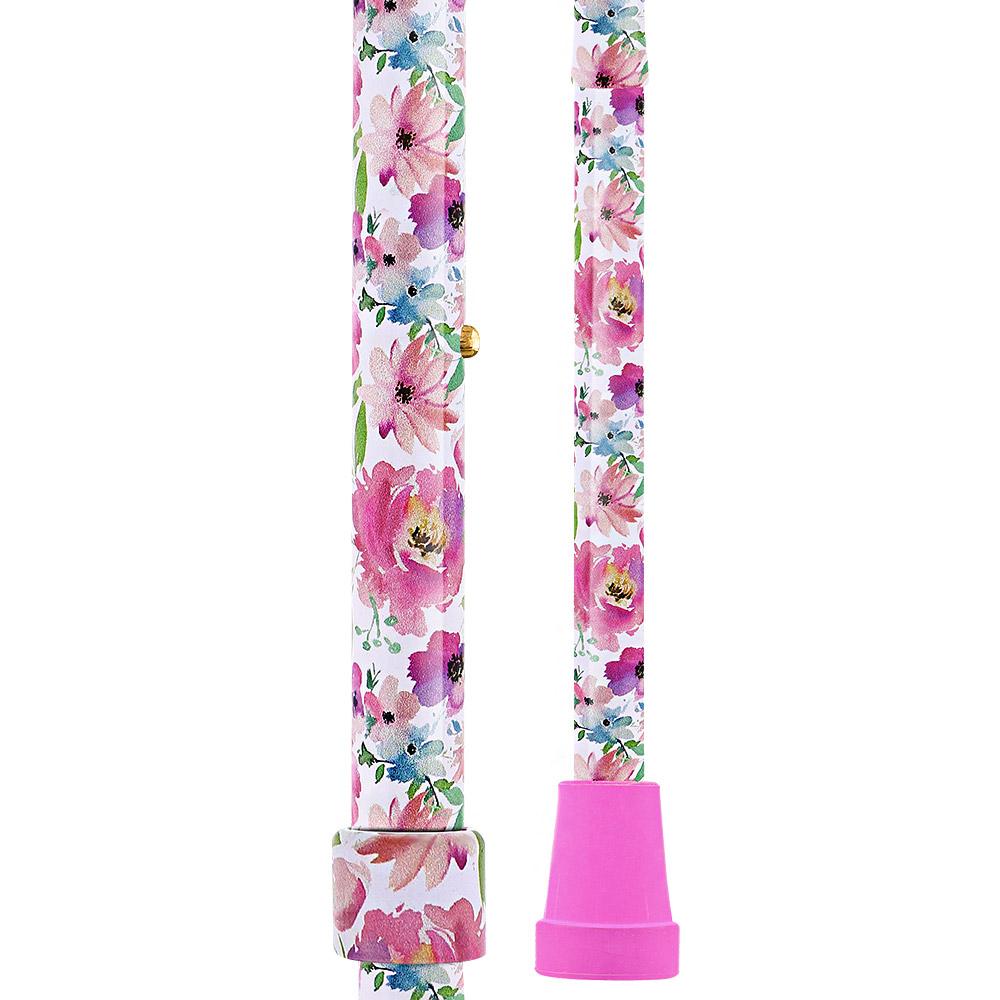 Vivienne May: Watercolor Flowers, Folding Cane Patterned Handle Folding Canes - Tophatter Daily Deals