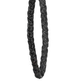 Cane Wrist Strap with Snap - Genuine Black Braided Leather (fits 18mm + sized shafts) Gold Chain - Tophatter Daily Deals