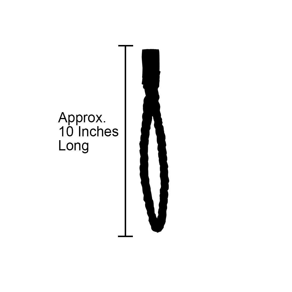 Cane Wrist Strap with Snap - Genuine Black Braided Leather (fits 18mm + sized shafts) Gold Chain - Tophatter Daily Deals