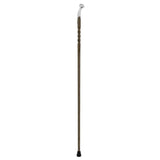 Premium Chrome-Plated Brass Hame Handle Stick: Twisted Ash Wood Hame Walking Sticks - Tophatter Daily Deals