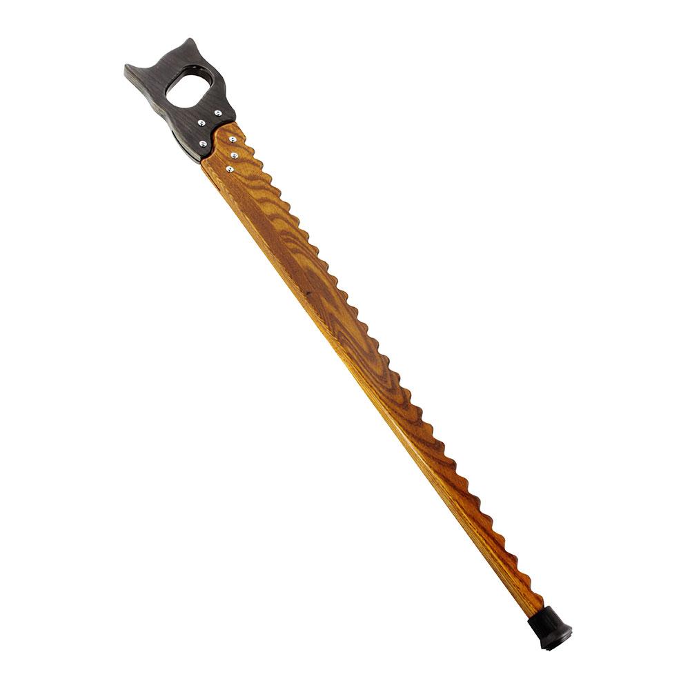 Handmade Saw Cane: Ash Handle & Shaft - Artisan Craft Cane Hand Carved Artisan - Tophatter Daily Deals