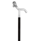 Italian Luxury: Horse Head Fritz Cane, Crafted in 925r Silver Horse Walking Canes - Tophatter Daily Deals