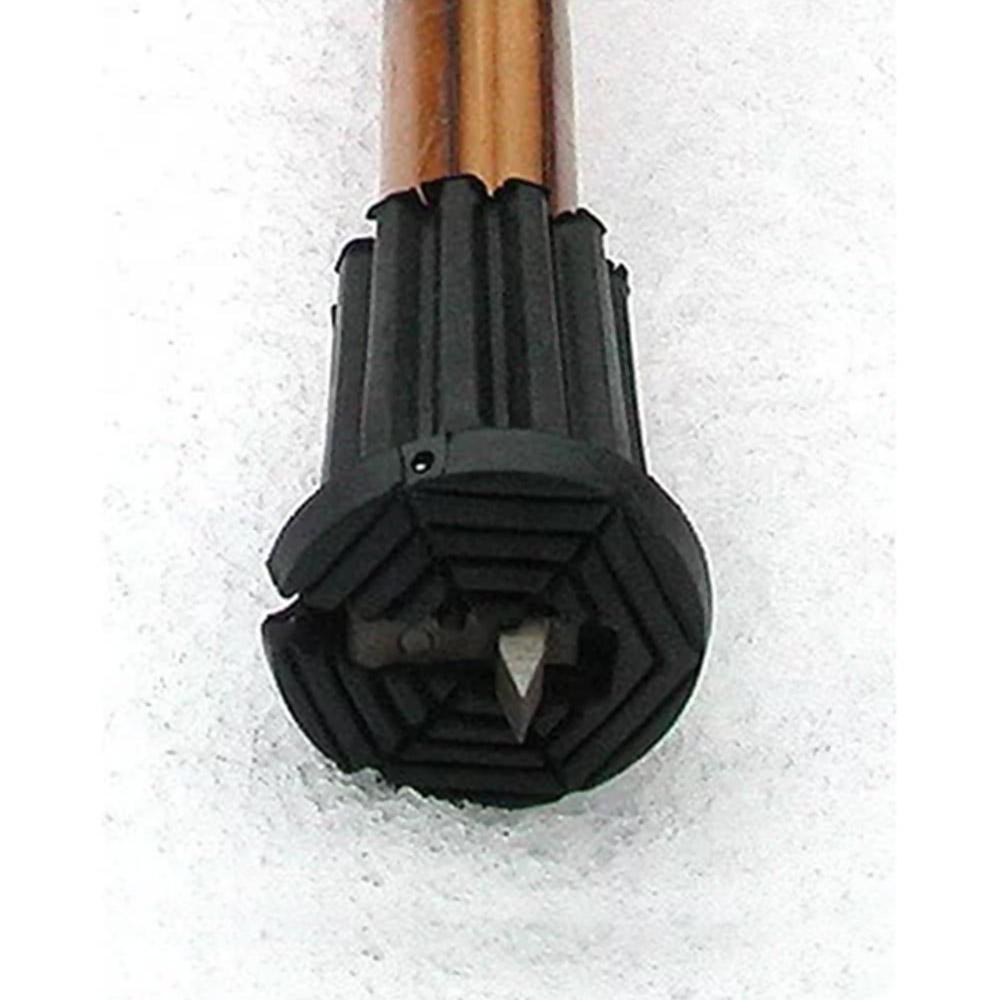 Flip-Up Ice Gripper Cane Tip: Adapts to Ice & Regular Surfaces Ice Attachment - Tophatter Daily Deals