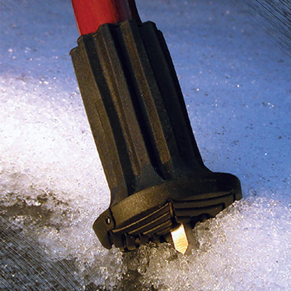Flip-Up Ice Gripper Cane Tip: Adapts to Ice & Regular Surfaces Ice Attachment - Tophatter Daily Deals