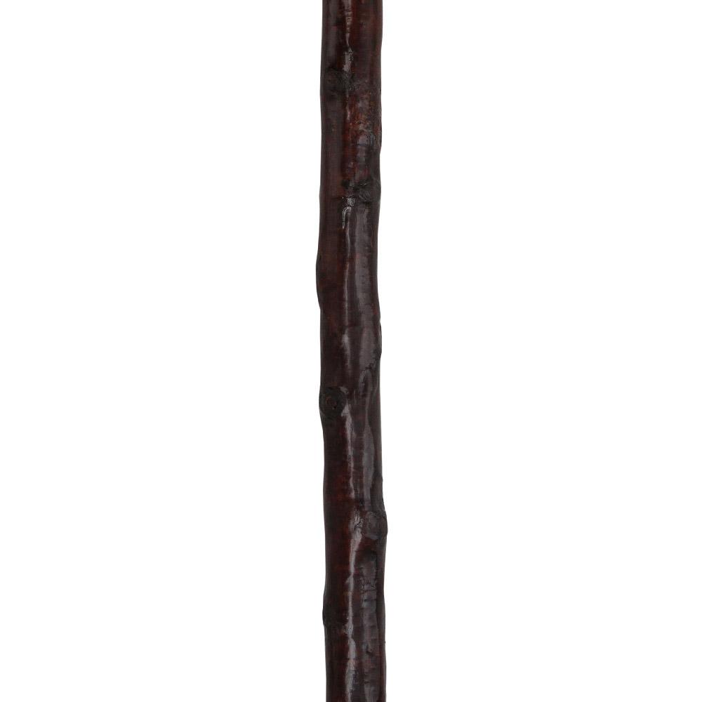 Genuine Blackthorn Wood Derby Walking Cane With Beech wood Handle and Silver Collar Irish Blackthorn Canes - Tophatter Daily Deals