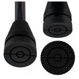 Non-Marking XL Pivoting Rubber Tip for Cane/Crutch - 18mm Large Cane Tips - Tophatter Daily Deals