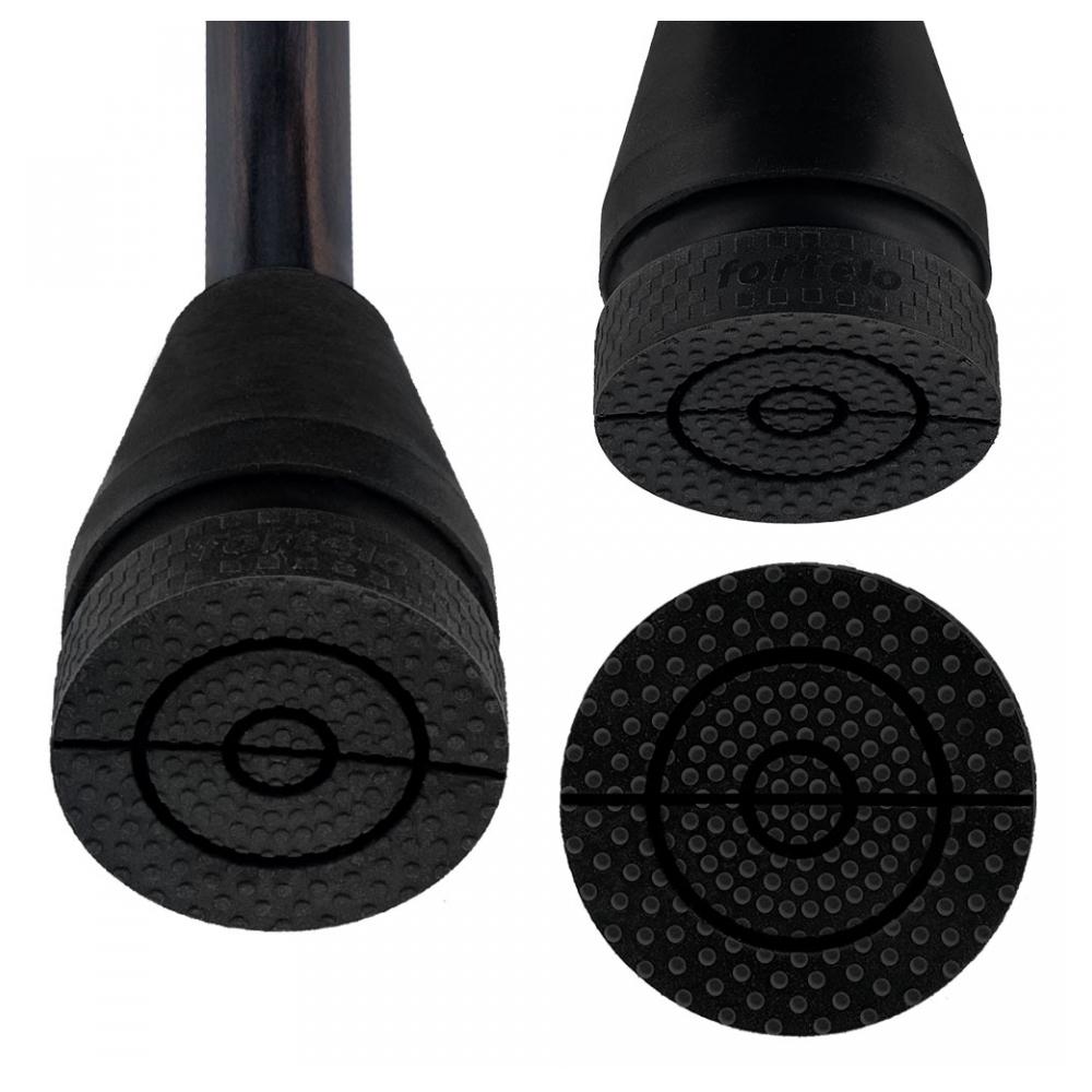 Non-Marking XL Pivoting Rubber Tip for Cane/Crutch - 18mm Large Cane Tips - Tophatter Daily Deals