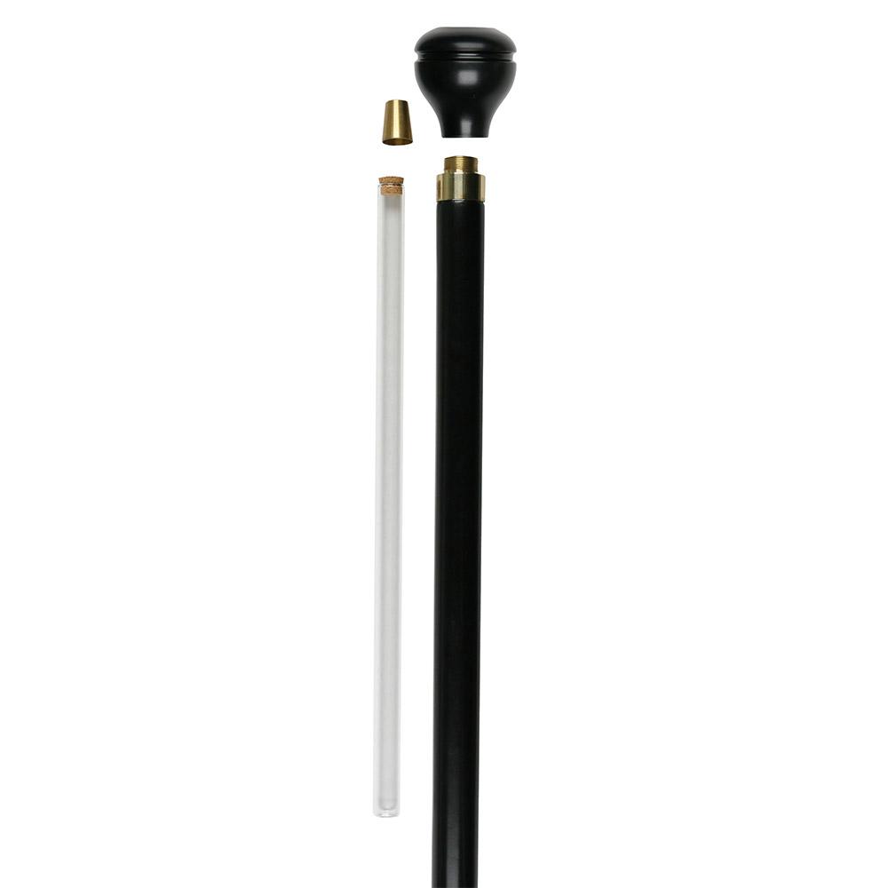 Air Force Coat of Arms Flask Stick: Wood Shaft Hidden Flask Military Walking Canes - Tophatter Daily Deals