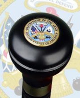 Army War Office Seal Flask Stick: Beechwood Shaft, Hidden Flask Military Walking Canes - Tophatter Daily Deals