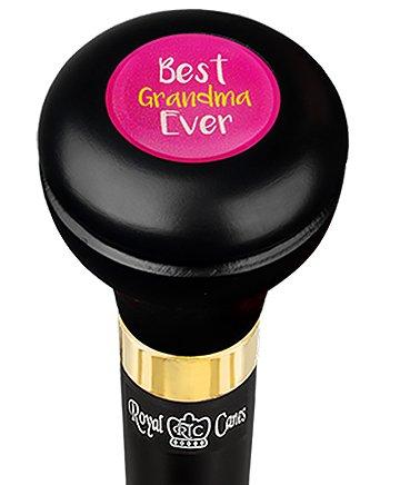 Best Grandma Flask Walking Stick w/ Black Beechwood Shaft & Pewter Collar Military Walking Canes - Tophatter Daily Deals