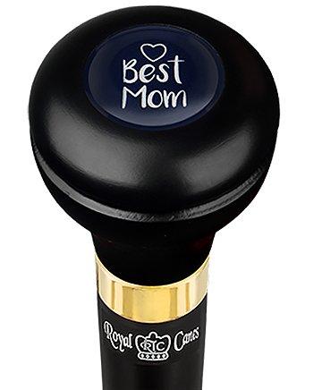 Best Mom Flask Walking Stick w/ Black Beechwood Shaft & Pewter Collar Military Walking Canes - Tophatter Daily Deals