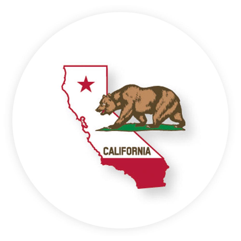 California Flag Emblem Knob Stick: Large Knob, Pewter Collar Military Walking Canes - Tophatter Daily Deals